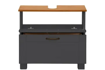 Alby Tvättställsskåp 60 cm - Grå - Hus & renovering - Kök & bad - Badrum - Badrumsmöbler & badrumsinredning - Tvättställsskåp & kommod