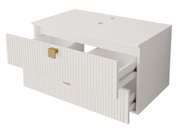Alima Möbelpaket Badrum Tvättställ - Brun|guld - Hus & renovering - Kök & bad - Badrum - Badrumsmöbler & badrumsinredning - Kompletta möbelpaket badrum