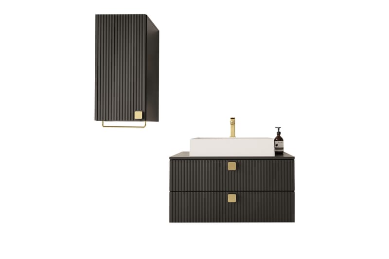 Alima Möbelset för Badrum, Svart