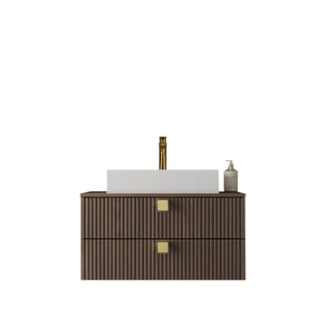 Alima Tvättställ - Brun|vit|guld - Hus & renovering - Kök & bad - Badrum - Badrumsmöbler & badrumsinredning - Badrumsskåp