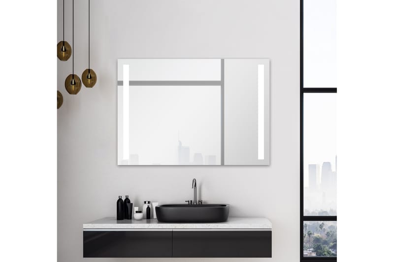 Allejaure Spegel 140x70 cm - Silver - Badrumsspegel - Badrumsspegel med belysning