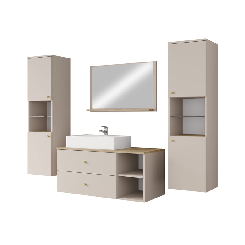 Askersund Möbelset för Badrum, Beige