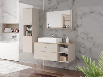Askersund Möbelset för Badrum - Beige - Hus & renovering - Kök & bad - Badrum - Badrumsmöbler & badrumsinredning - Kompletta möbelpaket badrum