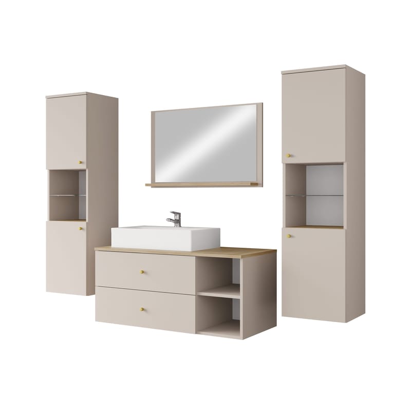 Askersund Möbelset för Badrum, Beige