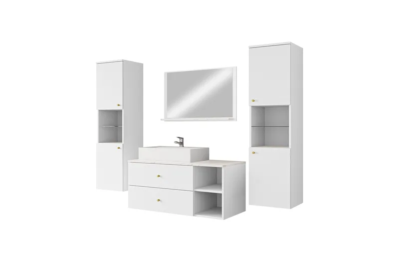 Askersund Möbelset för Badrum, Vit