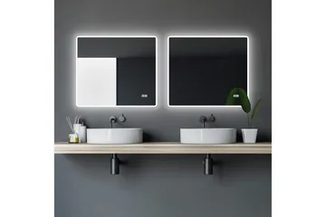 Aspsele Badrumsspegel 80x70 cm LED-belysning - Hus & renovering - Kök & bad - Badrum - Badrumsmöbler & badrumsinredning - Badrumsspegel