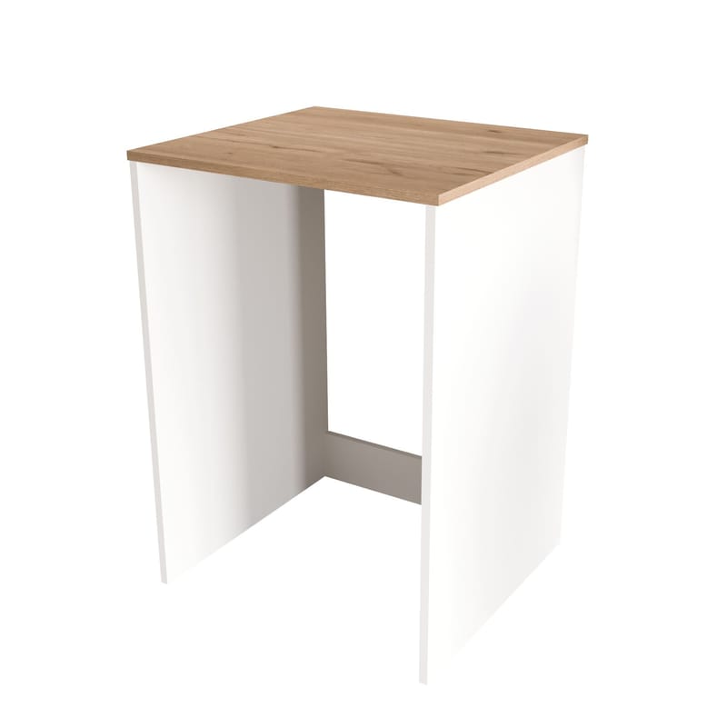 Avero Tvättmaskinsskåp 65,8x91,8x60 cm, Vitt och ek