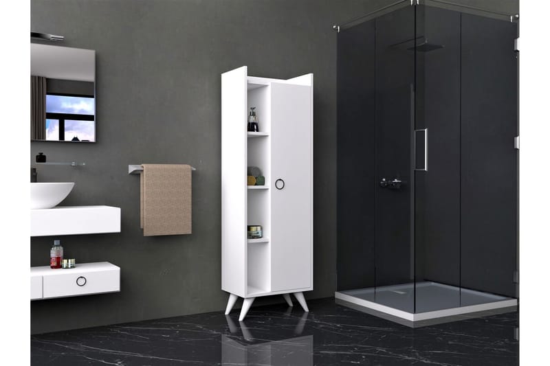 Andifli Badrumsförvaring 50x140 cm, Vit