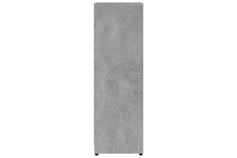 Badrumsskåp betonggrå 30x30x95 cm spånskiva - Grå - Badrumsförvaring