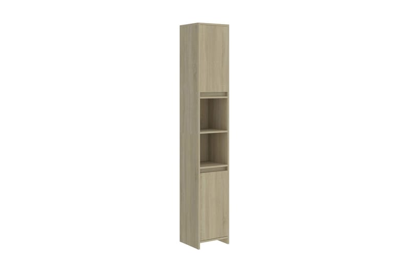 Badrumsskåp sonoma-ek 30x30x183,5 cm spånskiva - Brun - Hus & renovering - Kök & bad - Badrum - Badrumsmöbler & badrumsinredning - Badrumsförvaring
