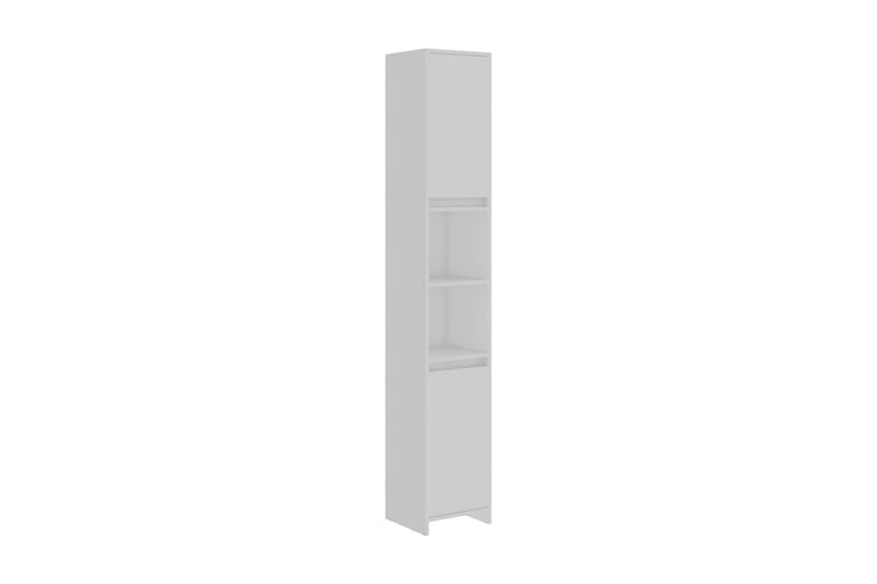 Badrumsskåp vit 30x30x183,5 cm spånskiva - Vit - Tvättskåp - Badrumsskåp - Väggskåp & högskåp
