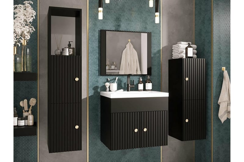 Dunvegan Badrumsförvaring - Svart - Hus & renovering - Kök & bad - Badrum - Badrumsmöbler & badrumsinredning - Badrumsförvaring