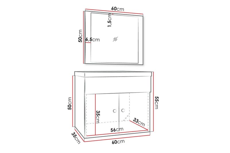 Dunvegan Badrumsförvaring - Vit - Hus & renovering - Kök & bad - Badrum - Badrumsmöbler & badrumsinredning - Badrumsförvaring