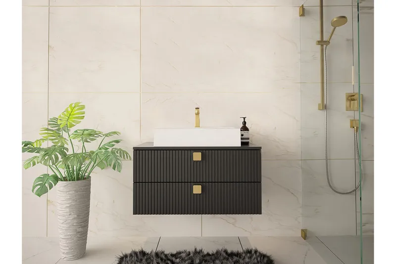 Glenndale Badrumsförvaring Concept 55 Black - Hus & renovering - Kök & bad - Badrum - Badrumsmöbler & badrumsinredning - Badrumsförvaring