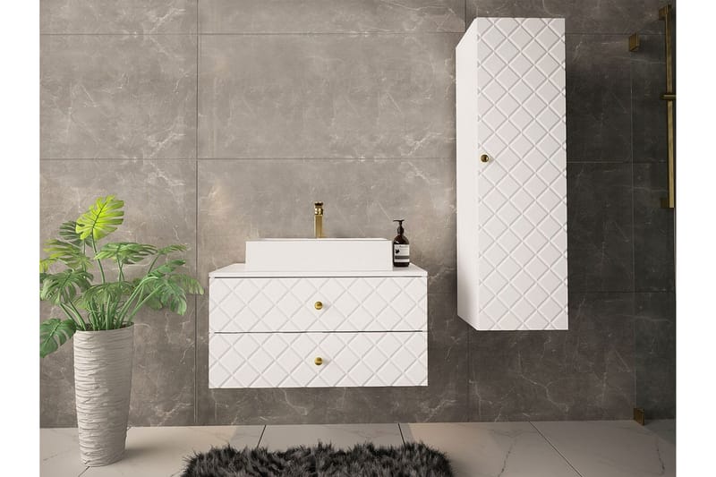Glenndale Badrumsförvaring Concept 55 White - Hus & renovering - Kök & bad - Badrum - Badrumsmöbler & badrumsinredning - Badrumsförvaring