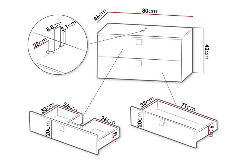 Glenndale Badrumsförvaring - Svart - Hus & renovering - Kök & bad - Badrum - Badrumsmöbler & badrumsinredning - Badrumsförvaring