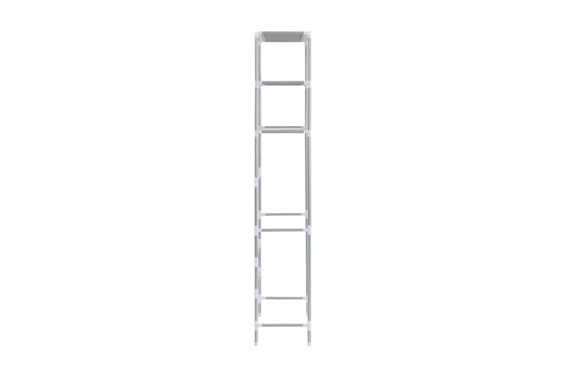 Toaletthylla med 3 hyllplan silver 53x28x169 cm - Silver - Hus & renovering - Kök & bad - Badrum - Badrumsmöbler & badrumsinredning - Badrumsförvaring
