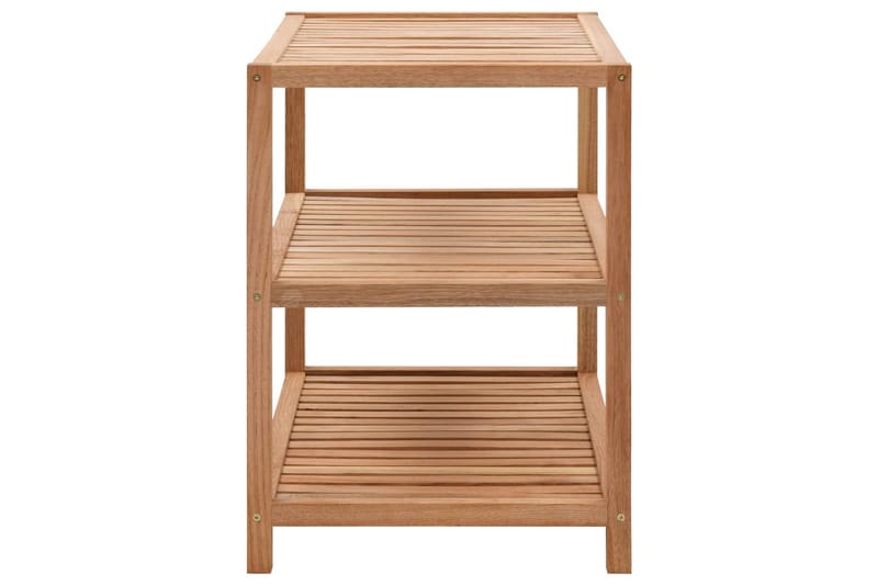 Badrumshylla massivt valnötsträ 65x40x55 cm - Brun - Hus & renovering - Kök & bad - Badrum - Badrumsmöbler & badrumsinredning - Badrumshylla
