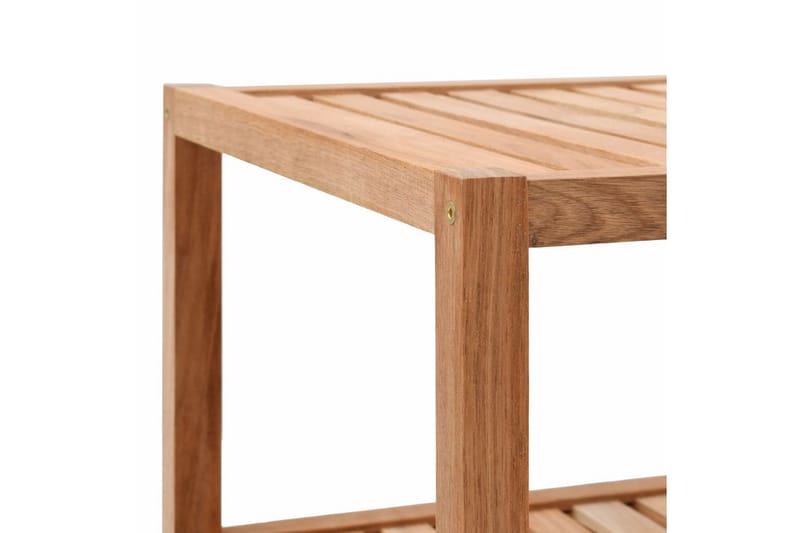 Badrumshylla massivt valnötsträ 65x40x55 cm - Brun - Hus & renovering - Kök & bad - Badrum - Badrumsmöbler & badrumsinredning - Badrumshylla