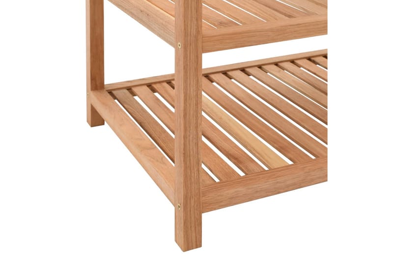 Badrumshylla massivt valnötsträ 65x40x55 cm - Brun - Hus & renovering - Kök & bad - Badrum - Badrumsmöbler & badrumsinredning - Badrumshylla
