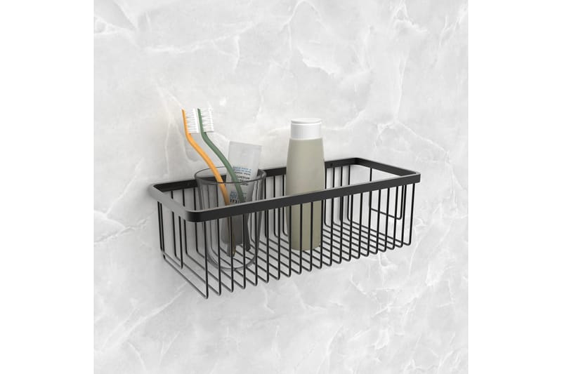 Badrumshylla Svart - Lyfco - Hus & renovering - Kök & bad - Badrum - Badrumsmöbler & badrumsinredning - Badrumshylla