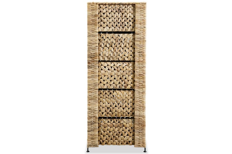 Förvaringsmöbel med 5 korgar 25,5x37x100 cm vattenhyacint - Brun - Hus & renovering - Kök & bad - Badrum - Badrumsmöbler & badrumsinredning - Badrumshylla