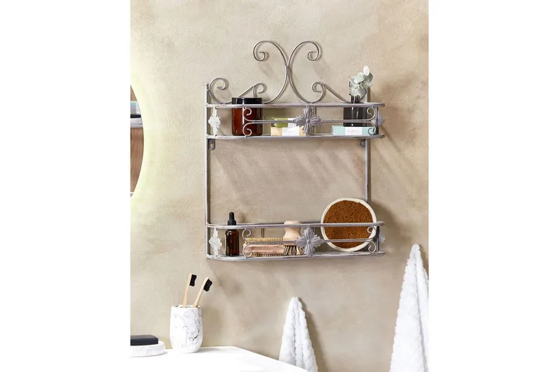 Badrumshylla Marayes Grå - Grå - Hus & renovering - Kök & bad - Badrum - Badrumsmöbler & badrumsinredning - Badrumshylla