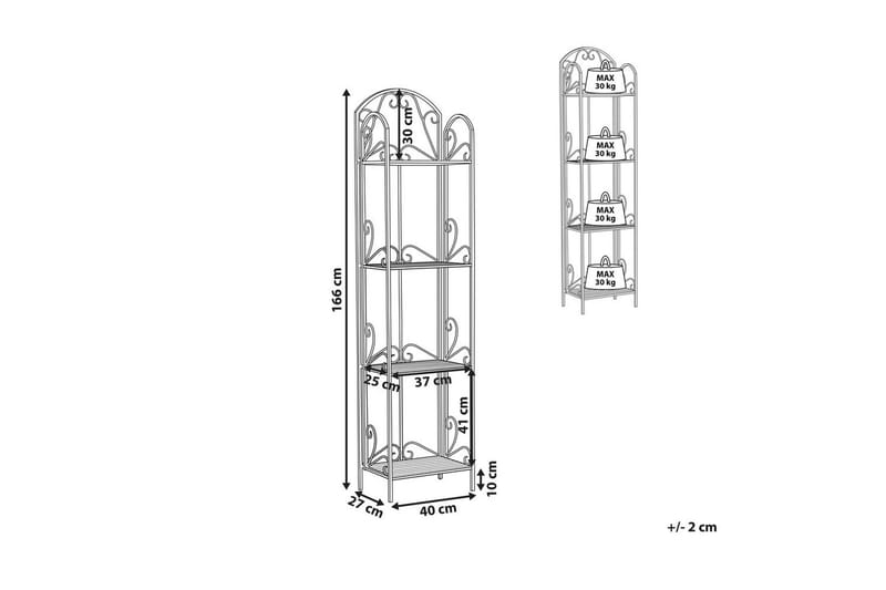 Badrumshylla Valdivia Grå - Grå - Hus & renovering - Kök & bad - Badrum - Badrumsmöbler & badrumsinredning - Badrumshylla