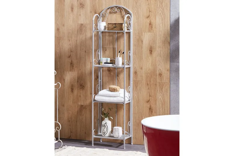 Badrumshylla Valdivia Grå - Grå - Hus & renovering - Kök & bad - Badrum - Badrumsmöbler & badrumsinredning - Badrumshylla