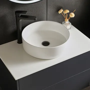 Badrumsmöbel 80cm | Kommod & LED-spegel med dimmer | Virga - Hus & renovering - Kök & bad - Badrum - Badrumsmöbler & badrumsinredning - Kompletta möbelpaket badrum