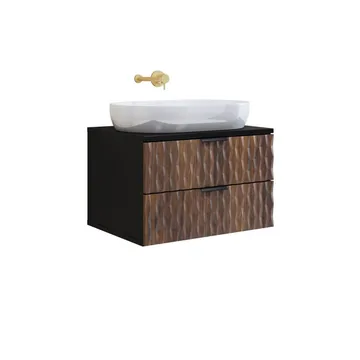 Badrumsmöbel Enzo med 2 Lådor Väggmonterad - 63 cm - Hus & renovering - Kök & bad - Badrum - Badrumsmöbler & badrumsinredning - Spegelskåp badrum