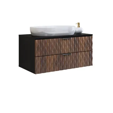 Badrumsmöbel Enzo med 2 Lådor Väggmonterad - 81 cm - Hus & renovering - Kök & bad - Badrum - Badrumsmöbler & badrumsinredning - Spegelskåp badrum