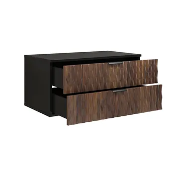Badrumsmöbel Enzo med 2 Lådor Väggmonterad - 81 cm - Hus & renovering - Kök & bad - Badrum - Badrumsmöbler & badrumsinredning - Spegelskåp badrum