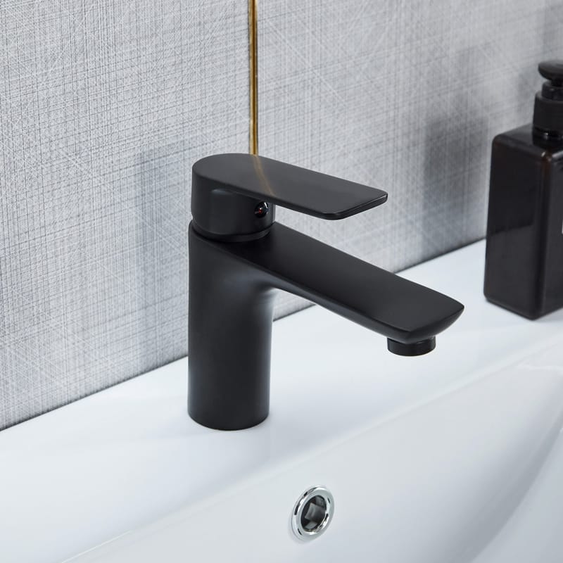 Badrumsmöbel- LED spegel+kommod-L80-mörkgrå - Mörkgrå - Hus & renovering - Kök & bad - Badrum - Badrumsmöbler & badrumsinredning - Kompletta möbelpaket badrum
