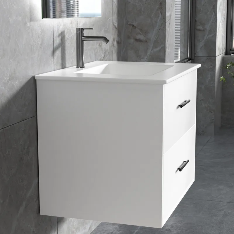 Badrumsmöbel | LED-spegel | Kommod med blandare | Murus - 60 cm - Hus & renovering - Kök & bad - Badrum - Badrumsmöbler & badrumsinredning - Kompletta möbelpaket badrum