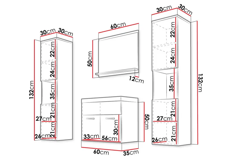 Badrumsmöbler - Natur - Hus & renovering - Kök & bad - Badrum - Badrumsmöbler & badrumsinredning - Kompletta möbelpaket badrum