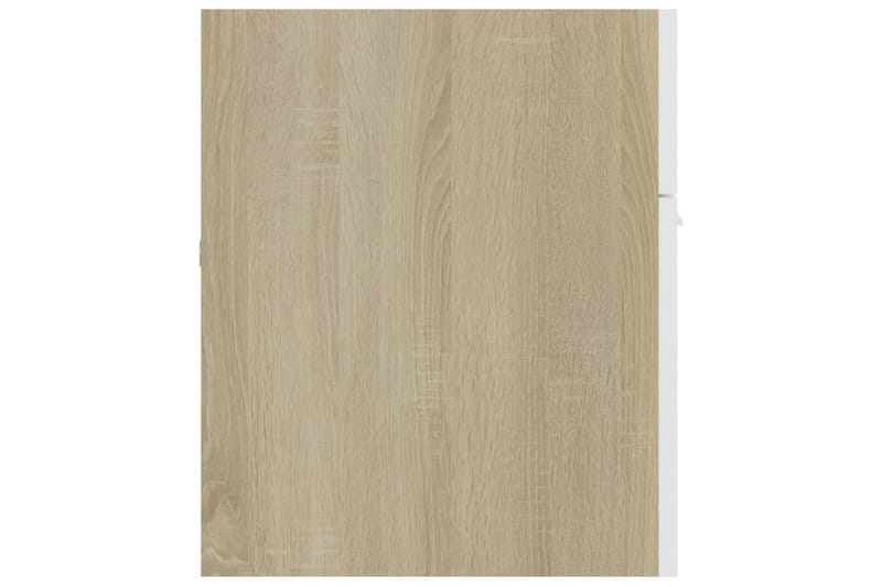 Badrumsmöbler set 2 delar vit och sonoma-ek spånskiva - Vit - Hus & renovering - Kök & bad - Badrum - Badrumsmöbler & badrumsinredning - Kompletta möbelpaket badrum
