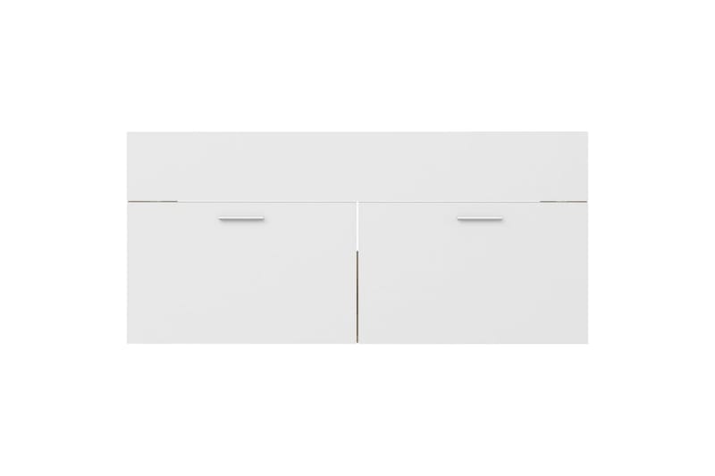 Badrumsmöbler set 2 delar vit och sonoma-ek spånskiva - Vit - Hus & renovering - Kök & bad - Badrum - Badrumsmöbler & badrumsinredning - Kompletta möbelpaket badrum