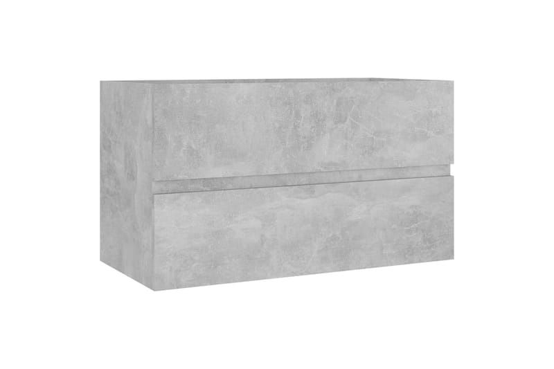 Badrumsmöbler set betonggrå spånskiva - Grå - Hus & renovering - Kök & bad - Badrum - Badrumsmöbler & badrumsinredning - Kompletta möbelpaket badrum