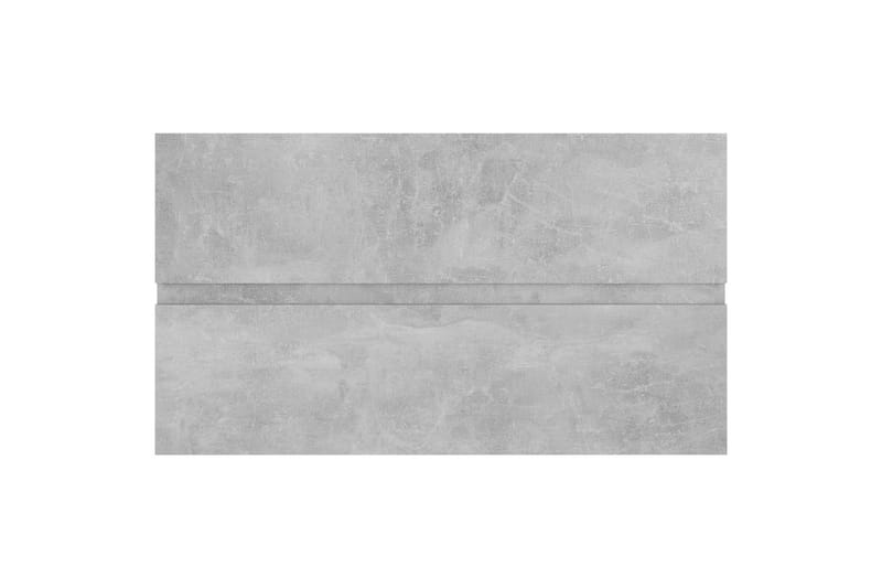 Badrumsmöbler set betonggrå spånskiva - Grå - Hus & renovering - Kök & bad - Badrum - Badrumsmöbler & badrumsinredning - Kompletta möbelpaket badrum