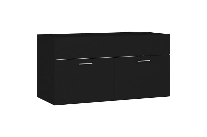 Badrumsmöbler set svart spånskiva - Svart - Hus & renovering - Kök & bad - Badrum - Badrumsmöbler & badrumsinredning - Kompletta möbelpaket badrum
