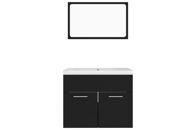 Badrumsmöbler svart spånskiva - Svart - Hus & renovering - Kök & bad - Badrum - Badrumsmöbler & badrumsinredning - Kompletta möbelpaket badrum