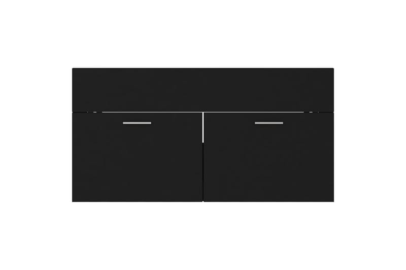 Badrumsmöbler svart spånskiva - Svart - Kompletta möbelpaket badrum