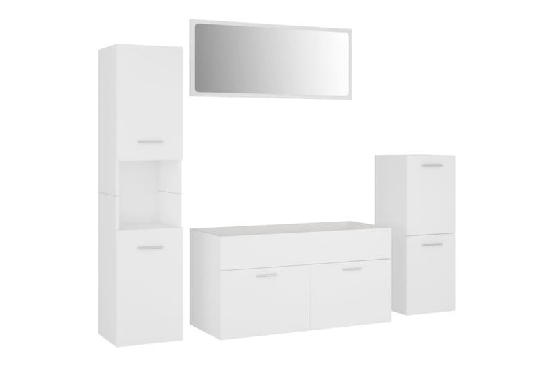 Badrumsmöbler vit spånskiva - Vit - Hus & renovering - Kök & bad - Badrum - Badrumsmöbler & badrumsinredning - Kompletta möbelpaket badrum