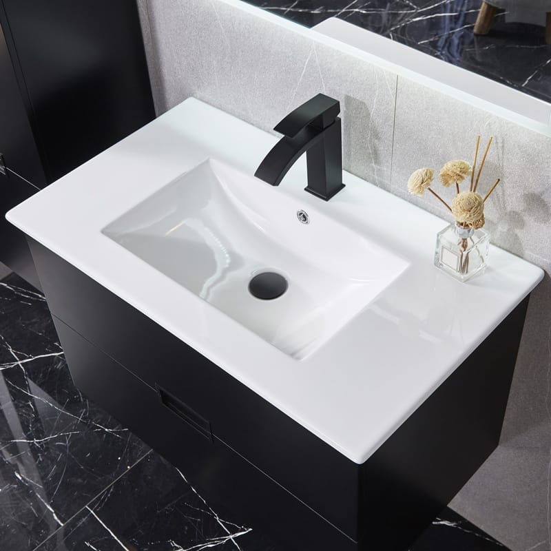 Badrumspaket 100cm | Kommod & sidoskåp i tålig MDF | LED-spegel - Hus & renovering - Kök & bad - Badrum - Badrumsmöbler & badrumsinredning - Kompletta möbelpaket badrum