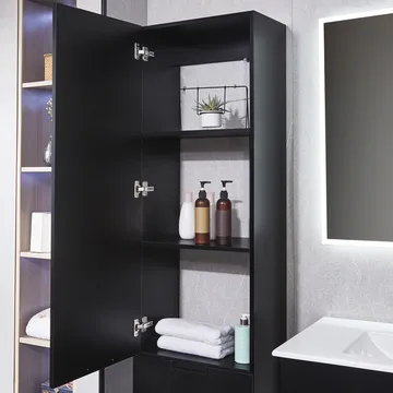 Badrumspaket 100cm | Kommod & sidoskåp i tålig MDF | LED-spegel - Hus & renovering - Kök & bad - Badrum - Badrumsmöbler & badrumsinredning - Kompletta möbelpaket badrum