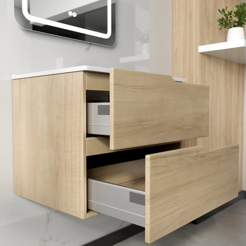 Badrumspaket 60 cm | LED-spegel med anti-fog & dimmer | MDF | Maja - Hus & renovering - Kök & bad - Badrum - Badrumsmöbler & badrumsinredning - Kompletta möbelpaket badrum