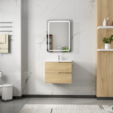 Badrumspaket 60 cm | LED-spegel med anti-fog & dimmer | MDF | Maja - Hus & renovering - Kök & bad - Badrum - Badrumsmöbler & badrumsinredning - Kompletta möbelpaket badrum