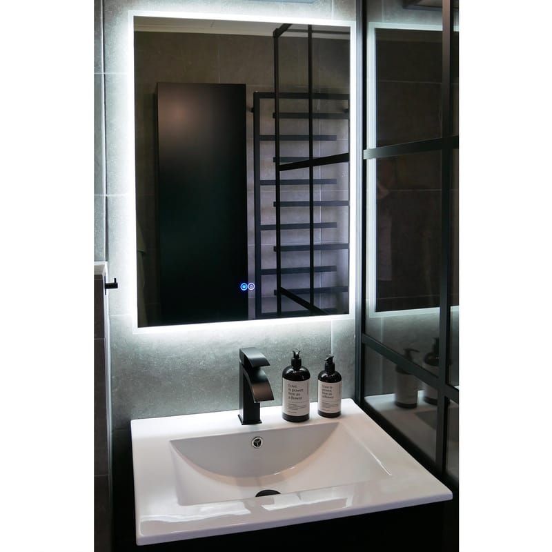 Badrumspaket 60cm | Kommod & sidoskåp i tålig MDF | LED-spegel - Hus & renovering - Kök & bad - Badrum - Badrumsmöbler & badrumsinredning - Kompletta möbelpaket badrum