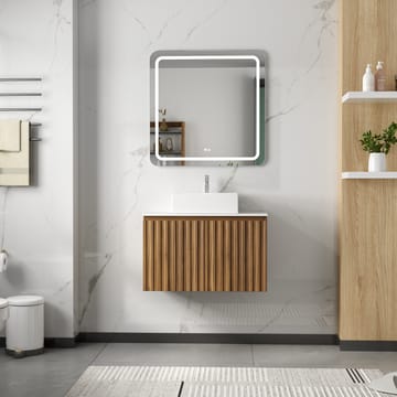 Badrumspaket 80 cm | LED-spegel med anti-fog funktion | Paris - Hus & renovering - Kök & bad - Badrum - Badrumsmöbler & badrumsinredning - Kompletta möbelpaket badrum
